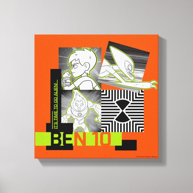 Ben 10 - It's Time To Go Alien Canvas Print (Front)