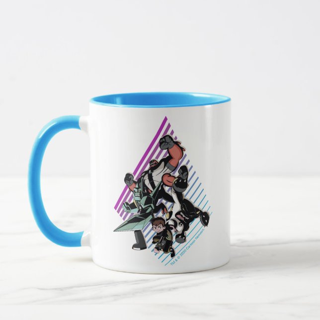 Ben 10 Retro Alien Group Graphic Mug (Left)