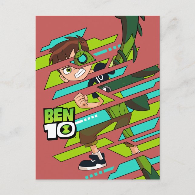 Ben 10 Wildvine DNA Transformation Invitation Postcard (Front)