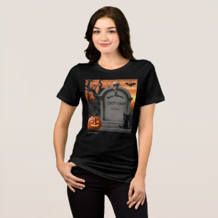 "Ben Aiken" Halloween Headstone Humour Tri-Blend Shirt