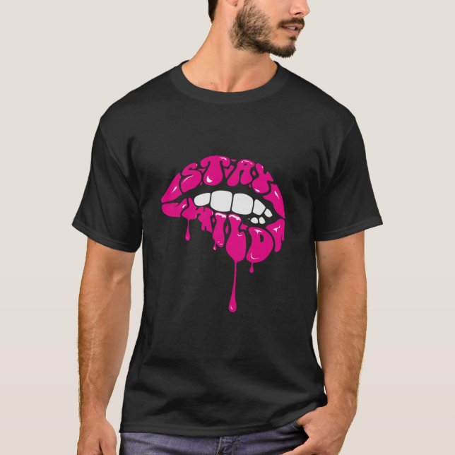 Ben Azelart Merch Stay Wild Lip . T-Shirt (Front)