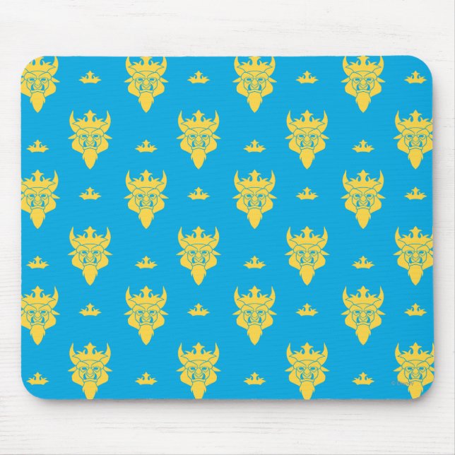 Ben Beast Head Pattern Mouse Pad (Front)