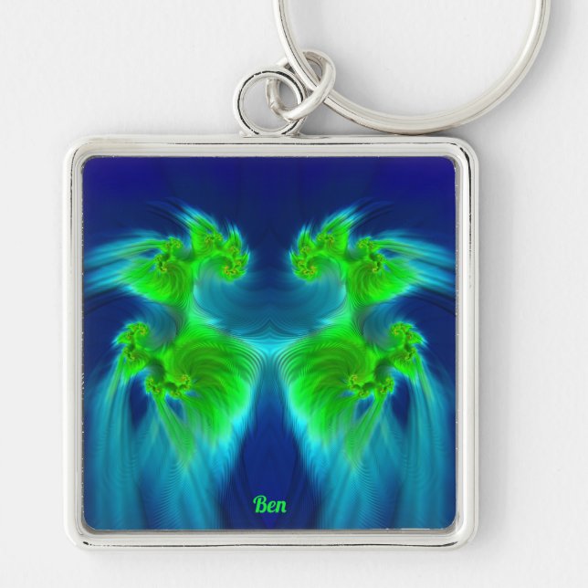 BEN ~ Blue Green MIST ~ Keychain (Front)
