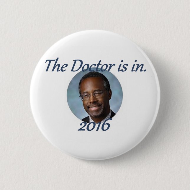 Ben CARSON 2016 2 Inch Round Button (Front)