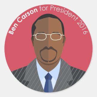 Ben Carson 2016 for president custom sticker