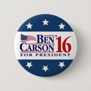 Ben Carson For President 2 Inch Round Button