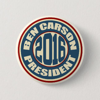 Ben Carson for President in 2016 2 Inch Round Button