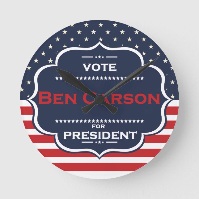 ben carson president round clock (Front)