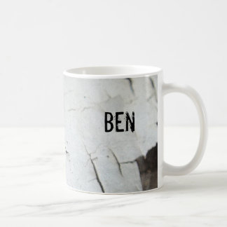 Ben Custom cracked paint name mug