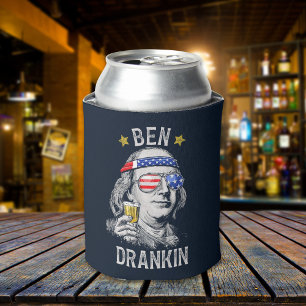 Ben Darnkin Funny 4th july Can Cooler