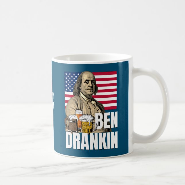 BEN DRANKIN 4th of July Benjamin Franklin Coffee Mug (Right)
