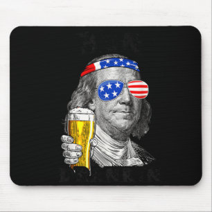 Ben Drankin Funny Patriotic Flag History 4th Of Mouse Pad