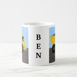Ben Dump Truck Personalized Name Mug