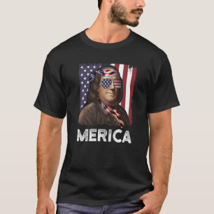 Ben Franklin 4th Of July Boys Kids Men Merica Amer T-Shirt