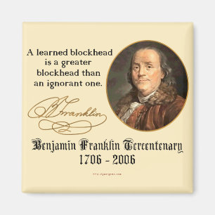 Ben Franklin - Blockheads Magnet
