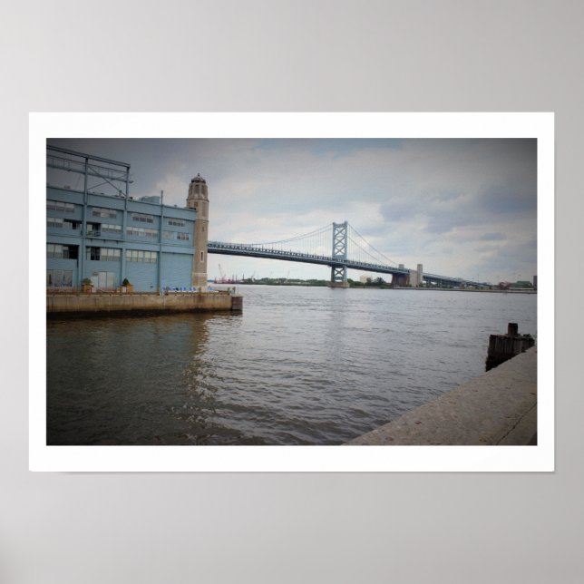 Ben Franklin Bridge Philadelphia Poster (Front)