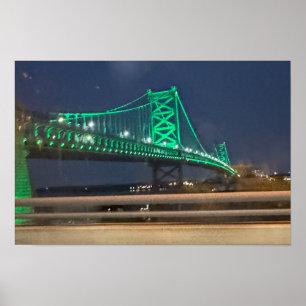 Ben Franklin Bridge Philadelphia Poster