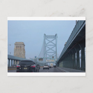 Ben Franklin Bridge Photo Postcard