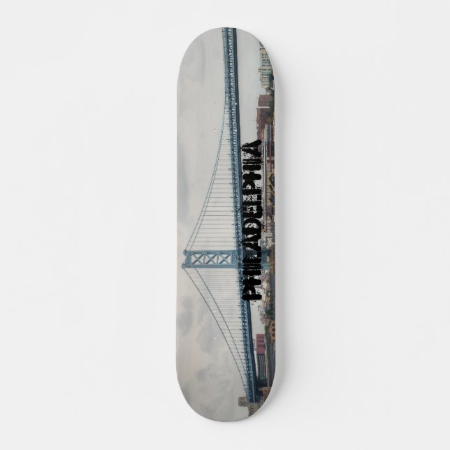 Ben Franklin Bridge Skateboard (Front)