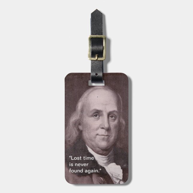 Ben Franklin Luggage Tag (Front Vertical)