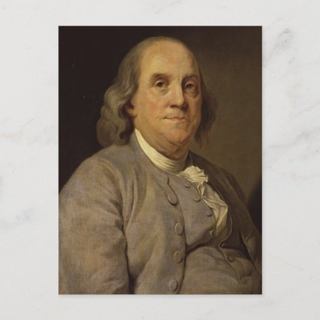Ben Franklin Portrait Postcard (Front)