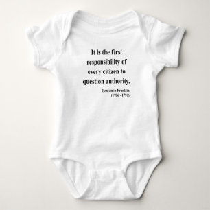 Ben Franklin Quote 3a Baby Bodysuit