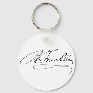 Ben Franklin Signature Keychain