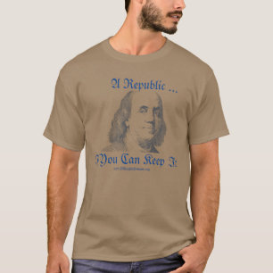 Ben Franklin's Challenge - Pewter T-Shirt