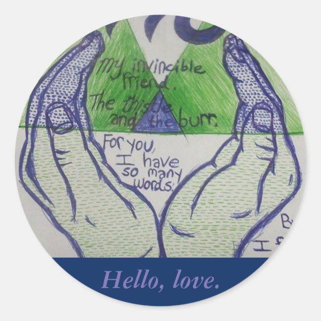 Ben Howard Button Classic Round Sticker (Front)