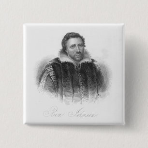 Ben Jonson 2 Inch Square Button