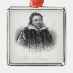 Ben Jonson Metal Ornament