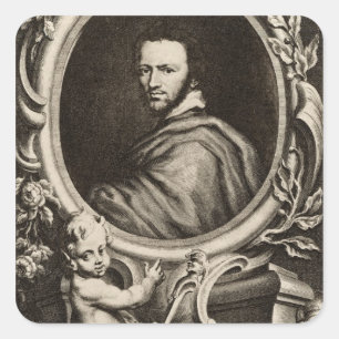 Ben Jonson Square Sticker