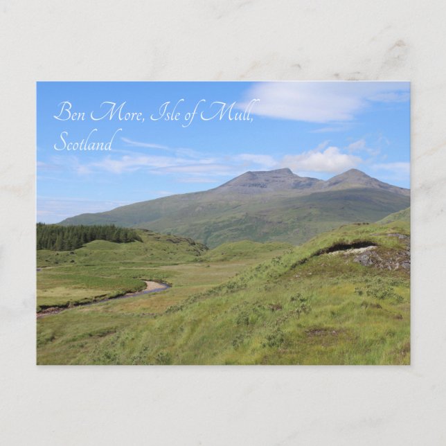 Ben More Mountain, Isle of Mull, Scotland Postcard (Front)