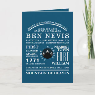 Ben Nevis, Mountain Expedition Information Card
