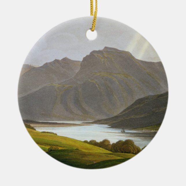 Ben Nevis, plate XII from 'Scenery of the Grampian Ceramic Ornament (Front)