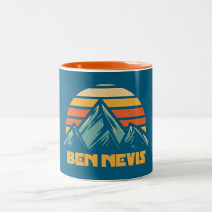 Ben Nevis Retro Turquoise Two-Tone Coffee Mug