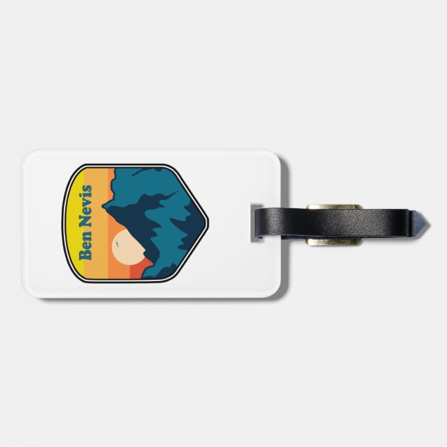 Ben Nevis Scotland Sunrise Luggage Tag (Back Horizontal)