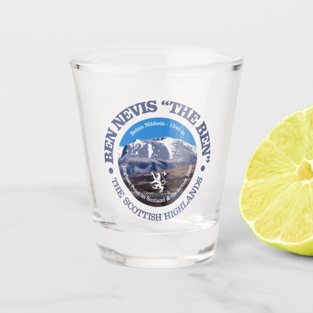 Ben Nevis Shot Glass (Front)