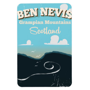 Ben Nevis vintage travel poster Magnet