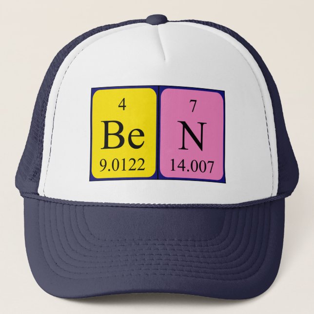 Ben periodic table name hat (Front)