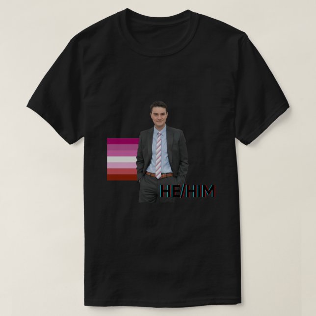 Ben Shapiro HeHim Lesbian Meme Sticker T-Shirt (Design Front)