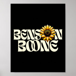 Ben Son Boone Shirt Fan Music Retro Aesthetic Sunf Poster