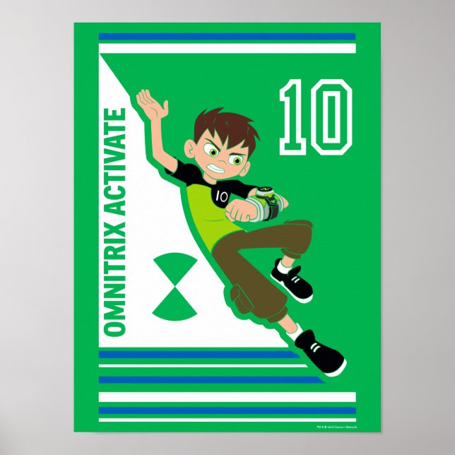 Ben Tennyson Athletic Graphic Poster (Front)