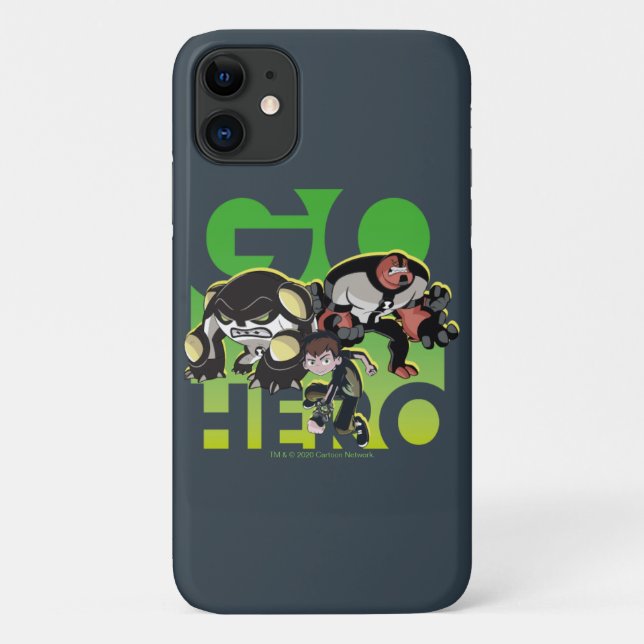 Ben Tennyson, Cannonbolt, and Four Arms - Go Hero Case-Mate iPhone Case (Back)