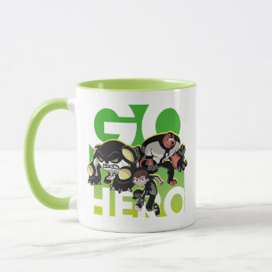 Ben Tennyson, Cannonbolt, and Four Arms - Go Hero Mug