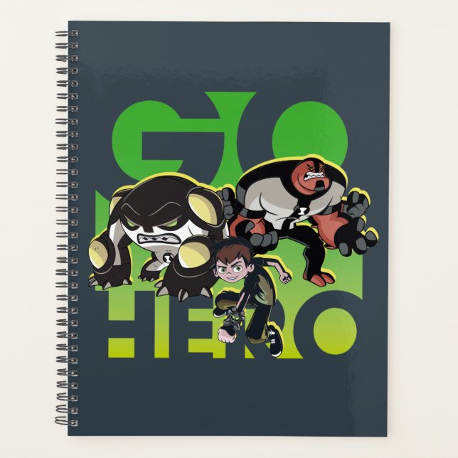 Ben Tennyson, Cannonbolt et Four Arms - Go Hero (Devant)