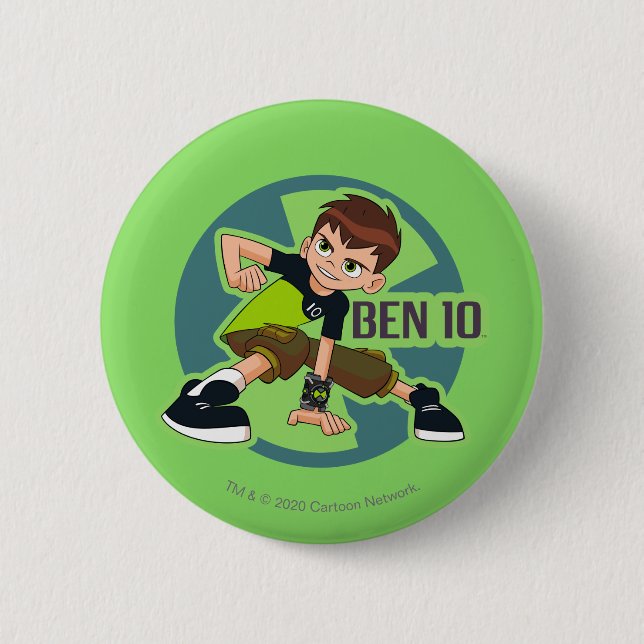Ben Tennyson Omnitrix Graphic 2 Inch Round Button (Front)