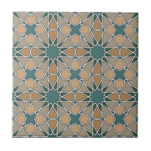Ben Yusuf Madrasa Geometric Pattern 006 Tile