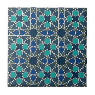 Ben Yusuf Madrasa Geometric Pattern 0-0-7 Tile