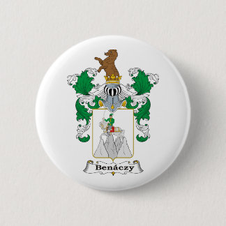Benaczy Family Hungarian Coat of Arms 2 Inch Round Button